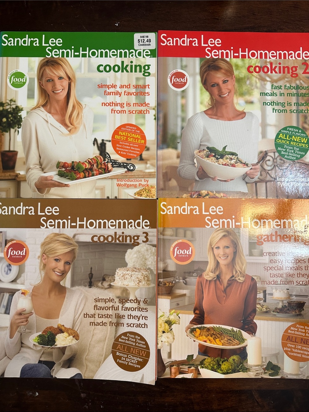 Sandra Lee Semi-Homemade Cooking Cookbook Set - 4 Books